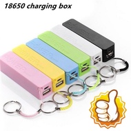 OP4 Powerbank with keychain USB portable 2600mAh external mobile power bag box 18650 battery charger