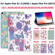 For Apple iPad Air (2019) Apple iPad Air 3 Apple iPad Pro (2017) 10.5 inch A2153,A2123,A2154,A2152 A1701,A1709,A1852 Fashion Tablet Protective Case Flower Blossom Bush, High Quality Flip Stand PU Leather Cover