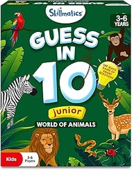 Skillmatics Guess in 10 Junior Animals, Gifts for Kids, Boys, Girls Who Love Board Games, Card Games