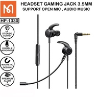 Headset Earphone Gaming Original Mcdodo Magnetic Jack 3.5mm Audio Earphone Gaming