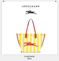 [LONGCHAMP Gallic] LONGCHAMP Canvas Handbag Shoulder Bags Environmental Pouch Women Top-handle Bag