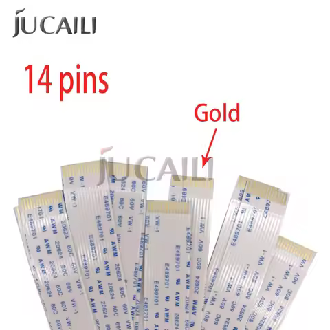 Jucaili Gold 14 Pins I3200 Printhead Cable For Epson 4720/I3200 For Solvent UV Flatbed Printer Print
