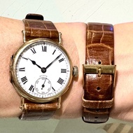 30/40年代珍藏古董錶Swiss Zenith 真力時(仙力夫)機械手上鏈男仕腕錶manual wind Men’s Watch : 100%原裝搪瓷錶盤，傳統藍鋼三針，超級新淨heavy混金DUE