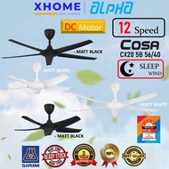 ALPHA COSA CX20 Non LED 5B 56/46/40 inches DC Motor Ceiling Fan with Remote Control