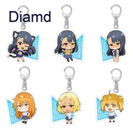Diamd Anime IJIRANAIDE, NAGATORO SAN Keychain Acrylic Cartoon Cosplay Key Chains