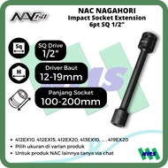 Impact Socket Extension 6pt 1/2"NAC NAGAHORI SQ Drive 12mm 13mm 14mm 17mm 19mm 412EX10 412EX15 412EX