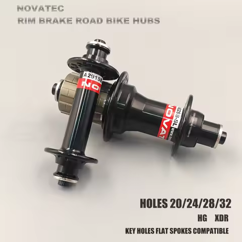 Novatec A291SB-SL F482SB-SL Road Bike Hubs Rim Brake Front Rear 20h 24h 28h 32h Bicycle QR 9x100 QR 