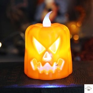 Electronic Candle Pumpkin Lantern Ghost Festival Decorative Props Night Lantern Suitable for Windows