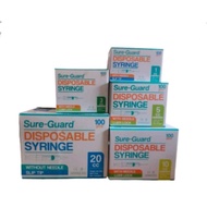 Sure-guard Disposable Syringe 1cc/3cc/5cc/10cc(Sold per piece)