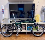 2023 Brompton  C Line 6 Speeds  Black Green