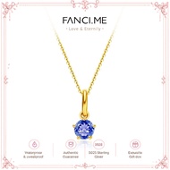 FANCIME Delicate September Birthstone Sapphire Necklace