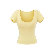 t shirt woman Trendy U-Neck Short Sleeve T-Shirt for Women - Summer Casual Outerwear