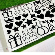 Doodle Sticker for Bubble Balloons Sticker Vinyl Decoration