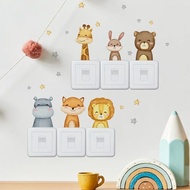 Wall Sticker Wall Sticker Wall Light Switch Premium Kids Animal Sticker Animal Room Decoration