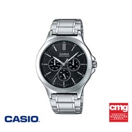 CASIO นาฬิกาข้อมือ CASIO รุ่น MTP-V300D-1AUDF วัสดุสายสเตนเลสสตีล สีดำ