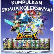 PEK Indonesia QUEST ADVENTURE BOBOIBOY BELIUNG CYCLONE FURY MONSTA GALAXY CARD INDONESIA VERSION