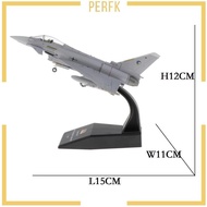 [Perfk] 1:100 Scale Aircraft Model Collection EF2000 Fighter Miniature Plane Toy