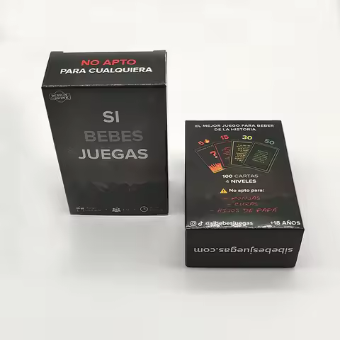 New Arrival Paper Board Game Drinking Cards Game In Spanish Adult Drunk Card For Party