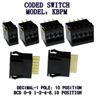KBPM BCD Code Binary Output Switches/ThumbwheelSwitches 8421C 0-9C terminal block 0-9 Digits Decimal
