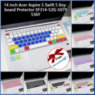 With brush Acer Aspire 5 Swift 5 keyboard protector SF314-52G-5079 536y 14 ''laptop cover 2020 soft Ultra slim silicone laptop keyboard film dustproof