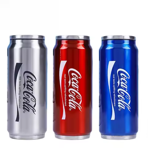 Coca Cola double-layer 304 stainless steel insulated cup, can, coffee cup