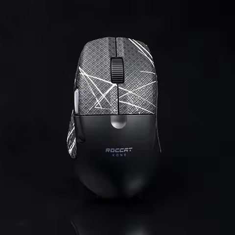 BTL Mouse Grip Tape Skate Handmade Sticker Non Slip Lizard Skin Suck Sweat For ROCCAT Kone Pro Air W