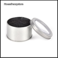[FF] Silver Round Metal Jewelry Watch Box Display Case Watch Box Holder 6.5*4cm [TH]