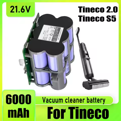 21.6V 6000mAh, High quality battery, for TINECO S5 Tineco 2.0 series vacuum cleaner battery replacem