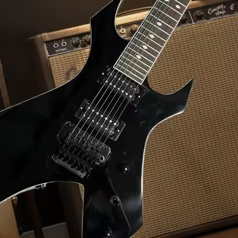 Free Shipping Electric Guitar Black Rosewood Neck Mahogany Body BC Rich Rock Music