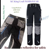 KC KINGCRAFT WORKWEAR CARGO PANTS,TOOLS POCKETS WITH WORKWEAR CARGO PANTS,SAFETY WEAR CARGO PANTS