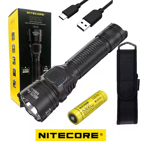 NITECORE MH25 Pro UHi 40 LED 3300 Lumens USB-C Rechargeable Flashlight Long Throw 705 Meters Torch w