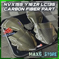 YAMAHA NVX155 Y16ZR LC135 V8 ORIGINAL CARBON FIBER PART ACCESSORIES TWILL CARBON HONEYCOMB ORI VISOR
