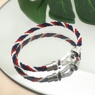 Hot-selling High-end Luxury Men's Rope New Color Stainless Steel Bracelet U Couple Style European an