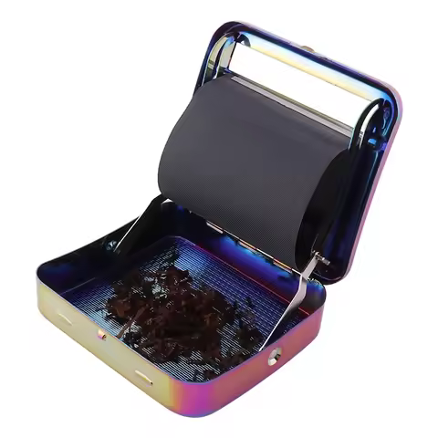Portable Rolling Cigarette Machine Metal Tobacco Storage Case 70/78/110MM Cigarette Roller Maker Smo