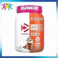 Dymatize x Dunkin ISO100 水解100%分離乳清蛋白粉 摩卡拿鐵味 1.45 磅 ( 660 克) [平行進口] 此日期前最佳:2027年05月31日