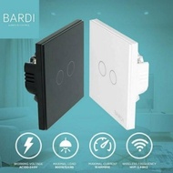 SMART HOME WALL SWITCH BARDI 2 GANG EU - SMART WIFI LIGHT SWITCH