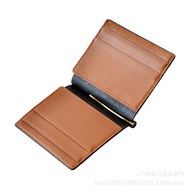 Customized Japanese-Style Leather Bifold Short Wallet Wallet Business Ultra-Thin Small Hand Wallet Simple Wallet Wallet