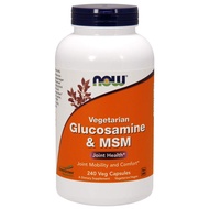 NowFoods Vegetarian Glucosamine & MSM Joint Health 240 Veg Capsules NowFoods Vegetarian Glucosamine 