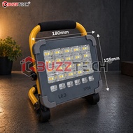 BuzzTech LED Solar Portable Floor Light Rechargeable LED Spotlight Solar Outdoor Light Solar LED
