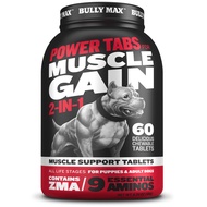 Bully Max Dog [Made in USA] Protein Supplement Build Muscle Strong Structure 60 Tablets