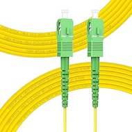 10m/33ft SC/APC to SC/APC Optic Fiber Cable, OS2 Single Mode Fiber Patch Cable, SC APC to SC APC Sim