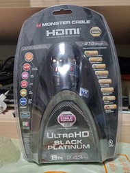 Monster UltraHD Black Platinum HDMI Cable 8ft/2.43m 140705