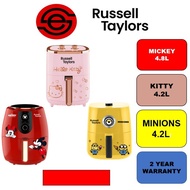 RUSSELL TAYLOR AIR FRYER DISNEY/HELLO KITTY/MINION COLLECTION D1 4.8L/Z1-HK 4.2L/MINION 4.2L WITH 2 YEAR WARRANTY