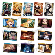 Demon Slayer Wafer Card Vol.4 Anime Merch Rengoku Nezuko Zenitsu Tanjiro Inosuke Akaza KNY Shokugan 