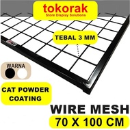 WIRE MESH 70 X 100 CM WIRE GRID 70X100 WIRE RAM NET BOX WALL FRAME DISPLAY RACK ACCESSORIES WIREMESH