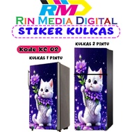 1-DOOR, 2-DOOR FRIDGE STICKERS KC02