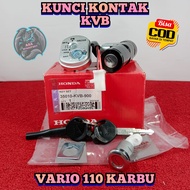 KUNCI KONTAK SET KUALITAS ASLI ORIGINAL AHM HONDA KVB VARIO LAMA 110 KEYSET KONCI SATU SET DAN JOK