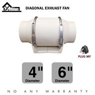 diagonal flow pressurized duct fan bedroom living room toilet kitchen guest room exhaust fan