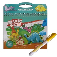 Magic Water Book Dinosaurus/ Mainan Edukasi Buku Mewarnai