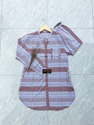 TUNIK AL-LATIEF MODEL SALUR bahan haruka